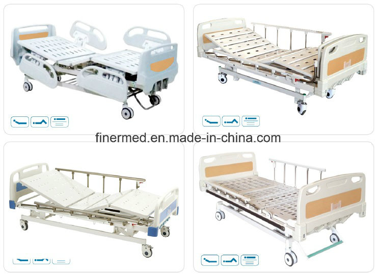 Hospital Medical 3 Crank Manual Hospital Bed