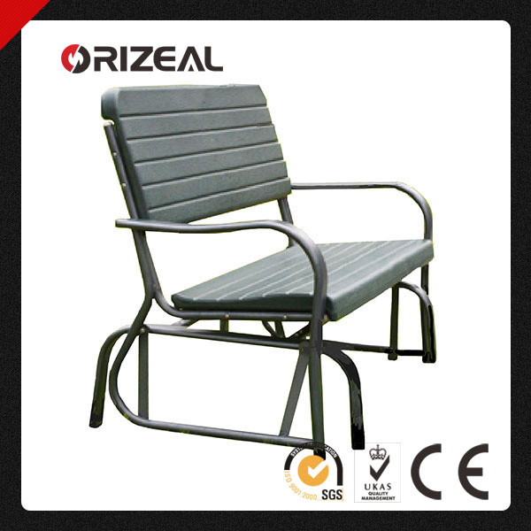 Orizeal Black Leisure Public Garden Bench Oz-C2017