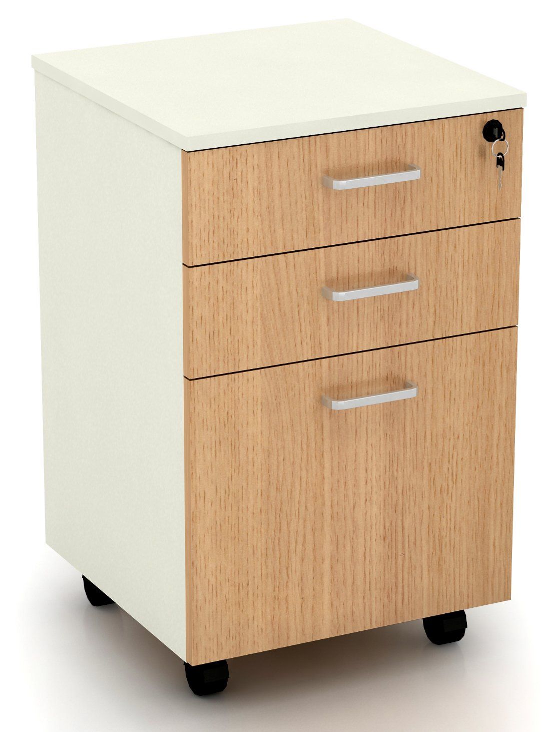 Fresh Style Wooden Mobile Chest of Drawer Filing Cabinet