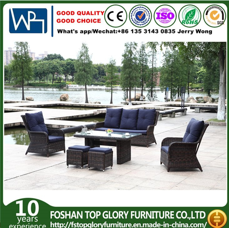 HD PE Rattan New Design Sofa Table Set Outdoor Furniture