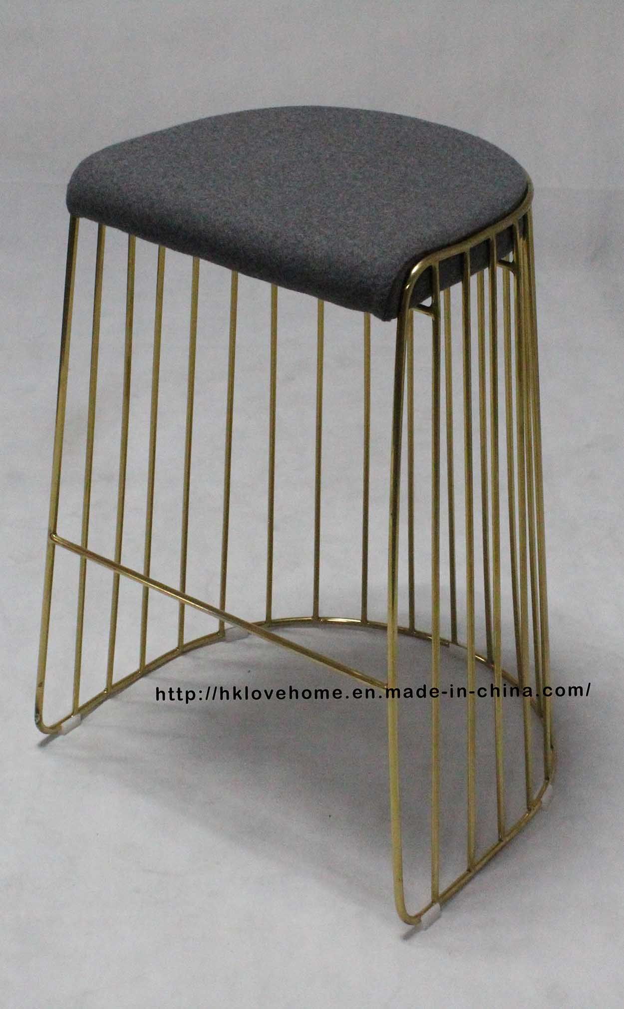 Metal Stackable Blue Wire Dining Bar Restaurant Chairs Garden Stools