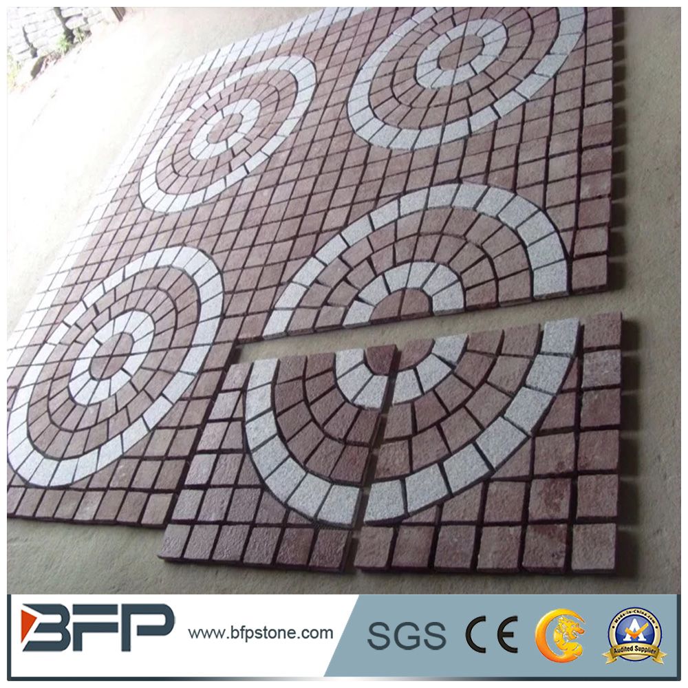 Chinese Granite Cobble Stone Paver Mats Interlocking Paver Cube Stone for Walkway
