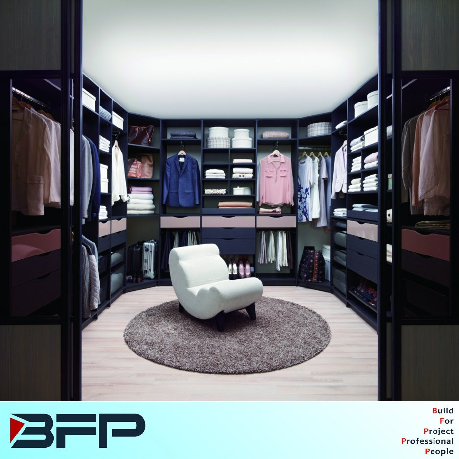 Wooden Walk in Closet Dressing Room Furniture
