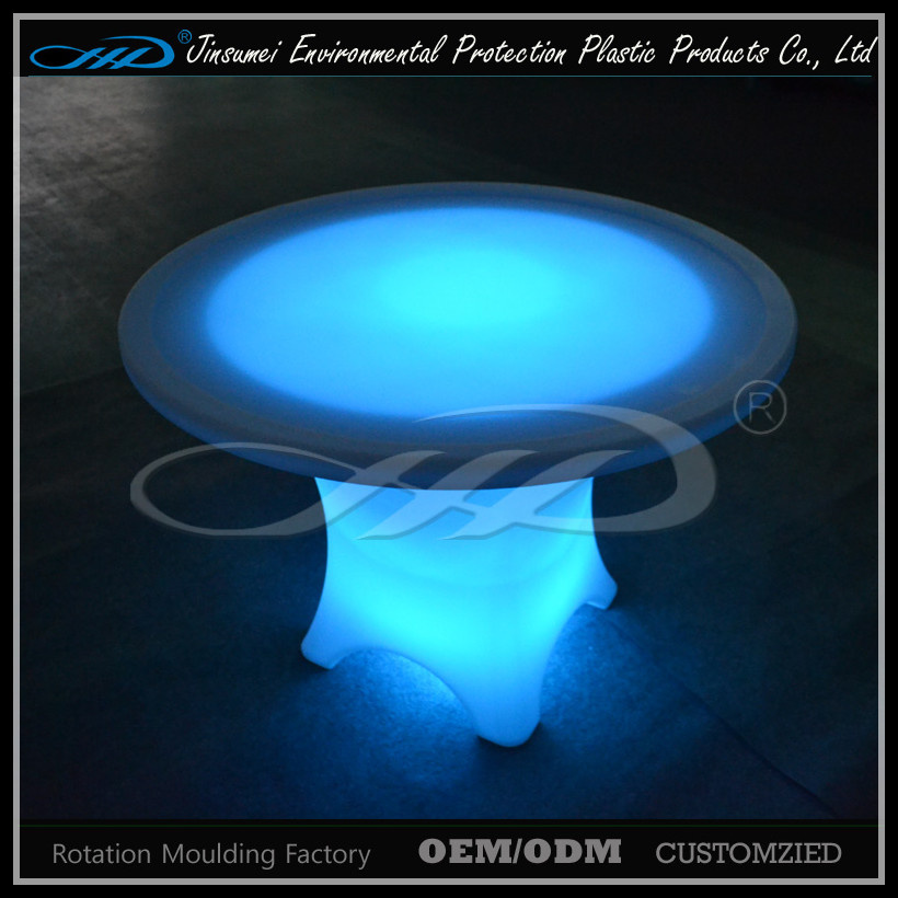 Rotational Moulding Plastic LED Furniture Bar Table