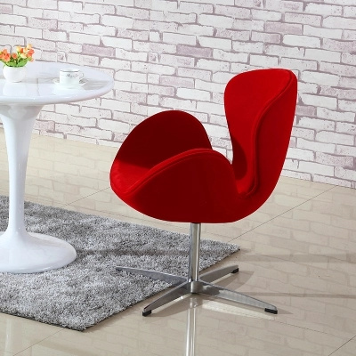 Hot Sale Home Furniture Leisure Metal Swivel Swan Chair