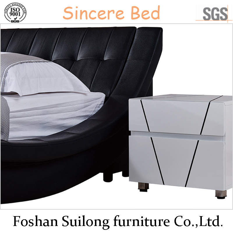 Modern American Style Leather Bed