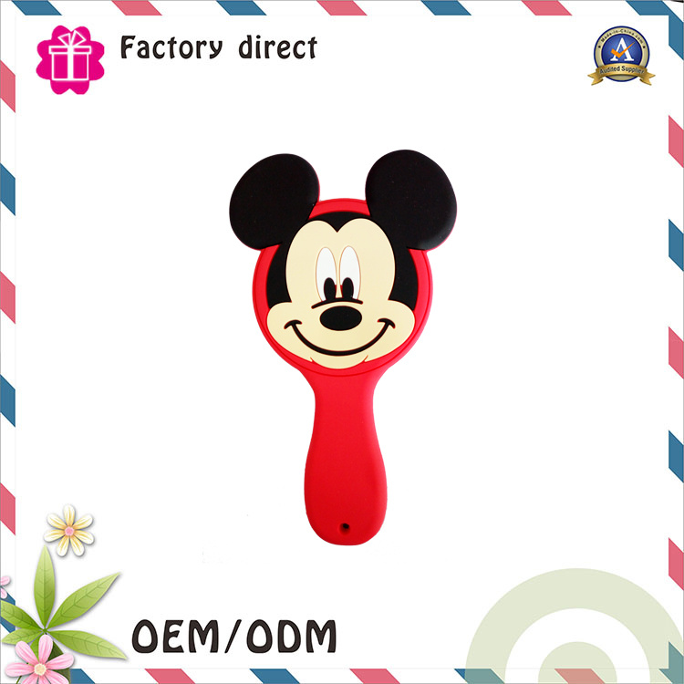 Creative Make up Tool Mickey Shape Pocket Makeup Hand Shake Mirror