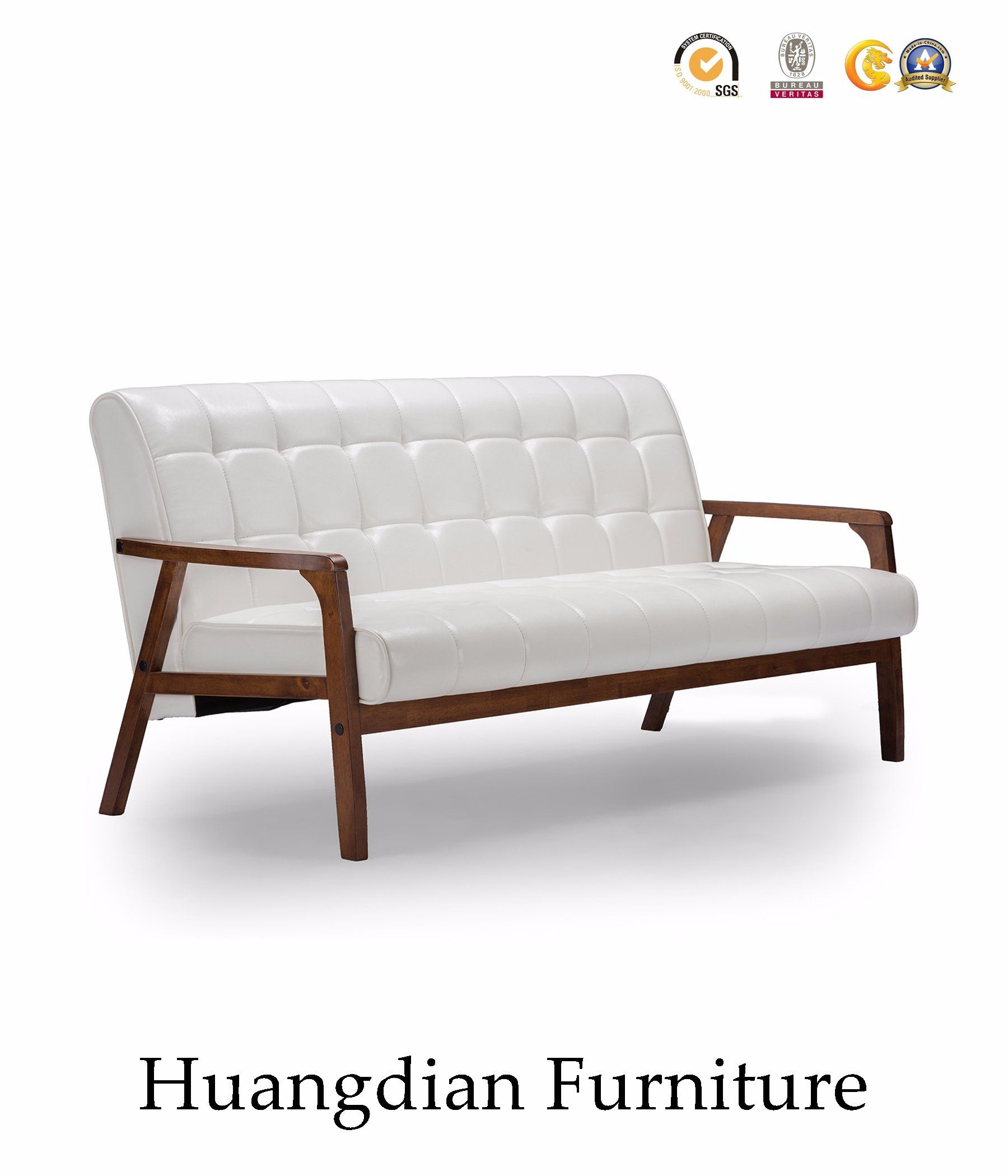 Wooden Sofa Furniture with Wooden Arms (HD760)