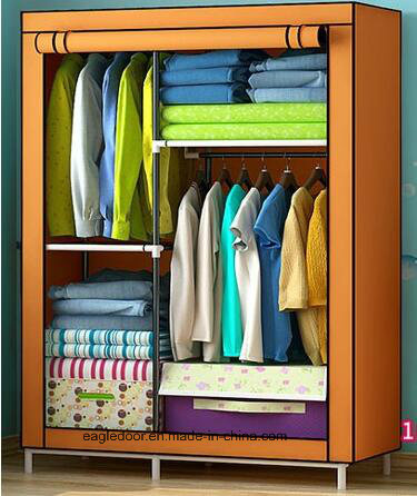 Antique Fancy Bedroom Folding Metal Wardrobe Cabinet (FW-08)