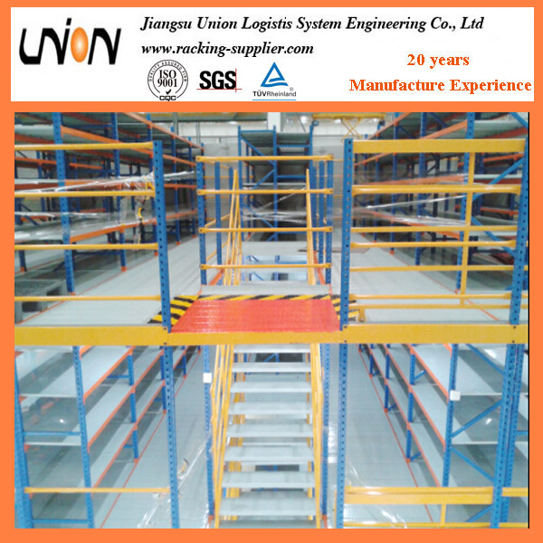 Multi-Tier Rack Steel Mezzanine Floor Shelf