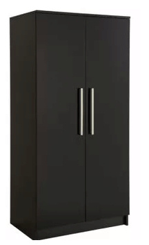 Wooden Furniture Simple Black 2/3 Door Bedroom Wardrobe