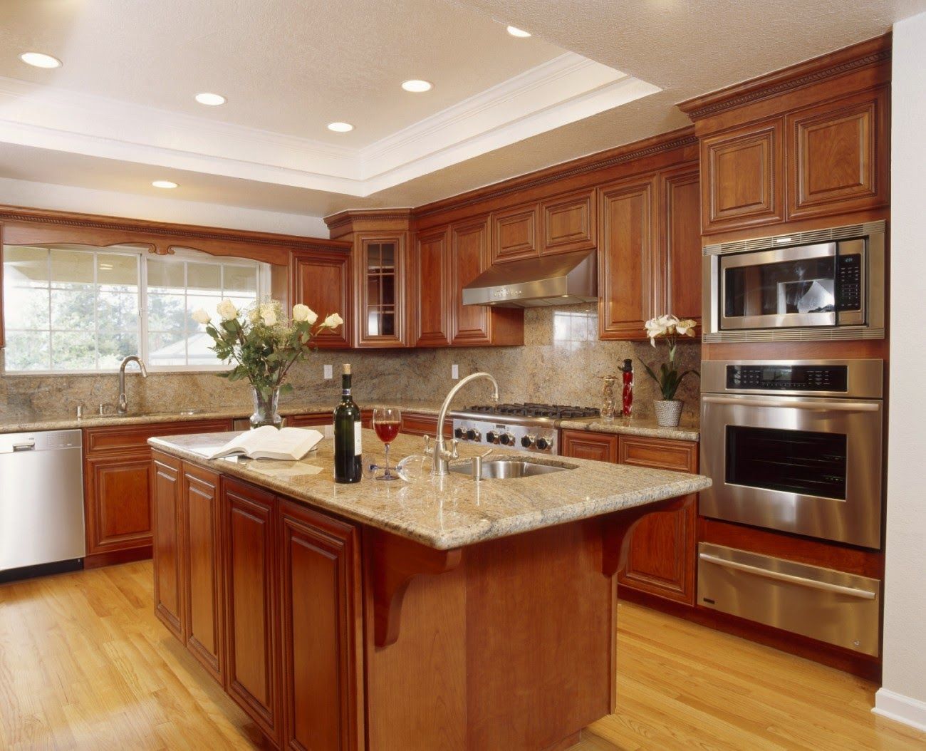 Modern Fashion Marble Top Kitchen Cabinet