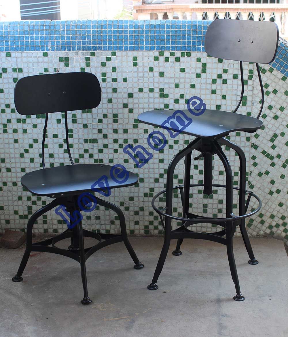 Morden Industrial Metal Restaurant Dining Garden Toledo Chairs Barstools