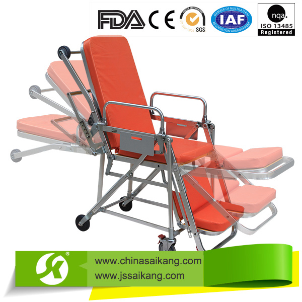 Ambulance Adjustable Hospital Transfer Stretcher Trolley