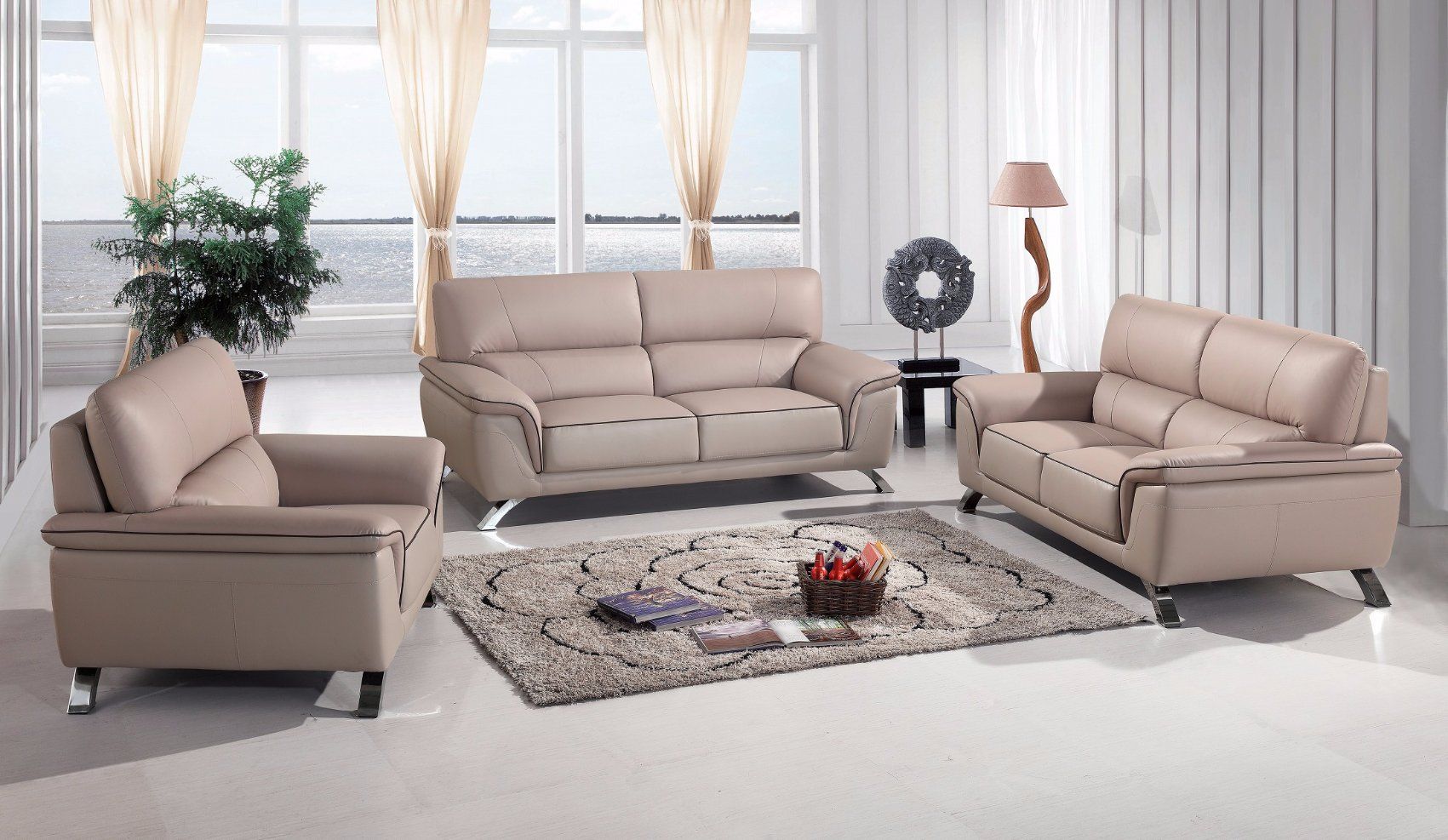European Style New Italian Leather Sofa Sbl-1720 1+2+3 Sofa