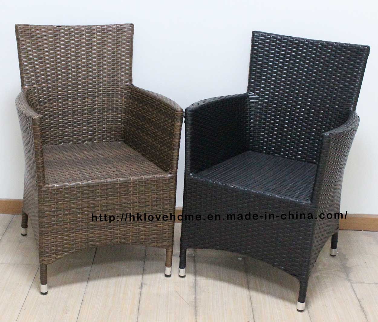 Classic Metal Rattan Outdoor Leisure Restaurant Dining Garden Lounge Chair