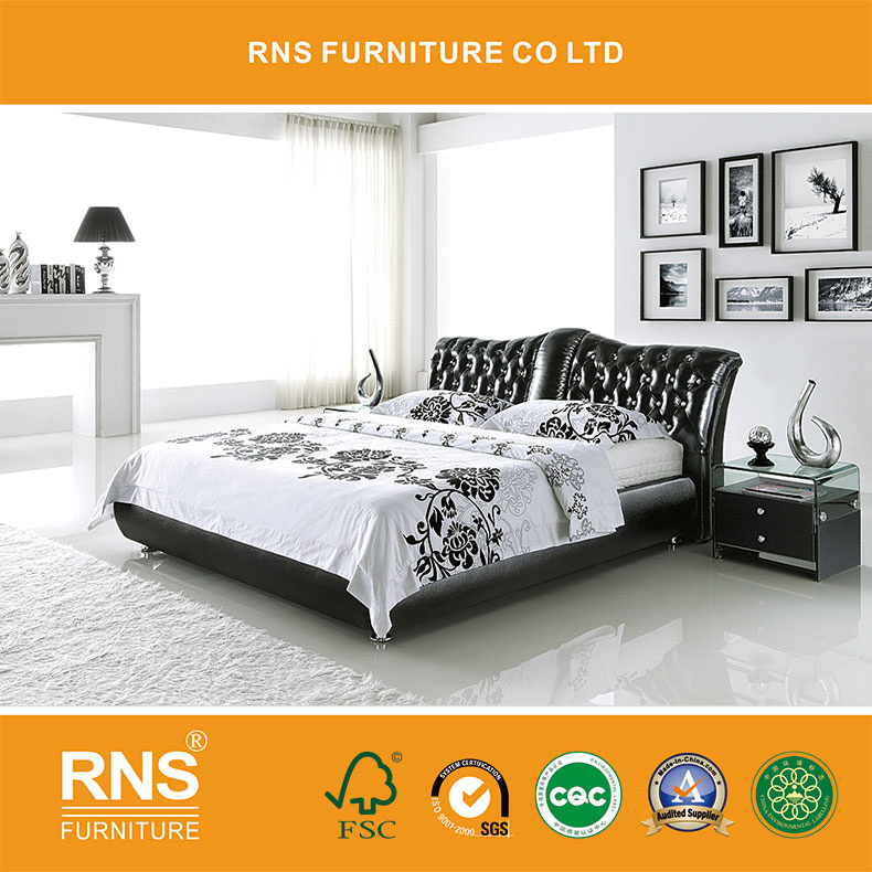 A898 Modern Bedroom Leather Furniture Bed