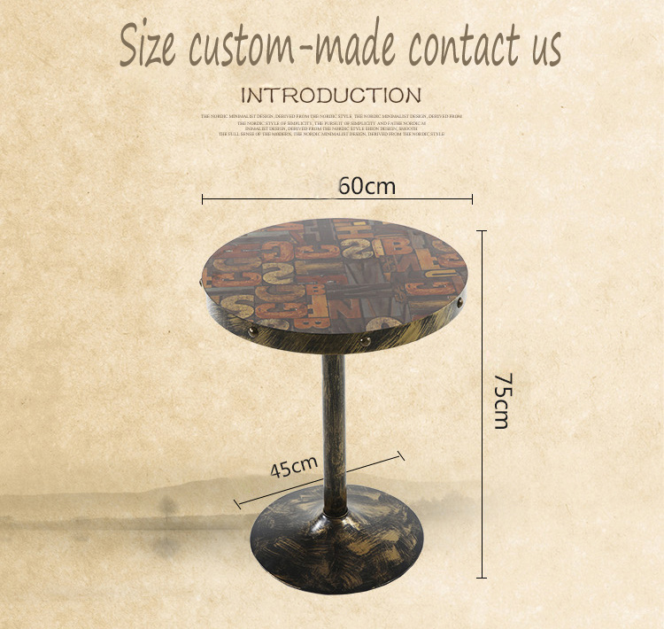 Living Room Restaurant Elegant Iron Leisure Furniture Table