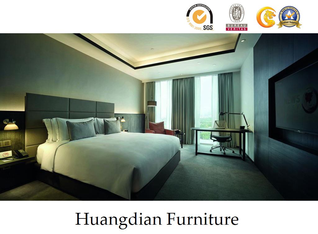 Plywood Modern Luxury 4 Star Hotel Room Furniture (HD608)
