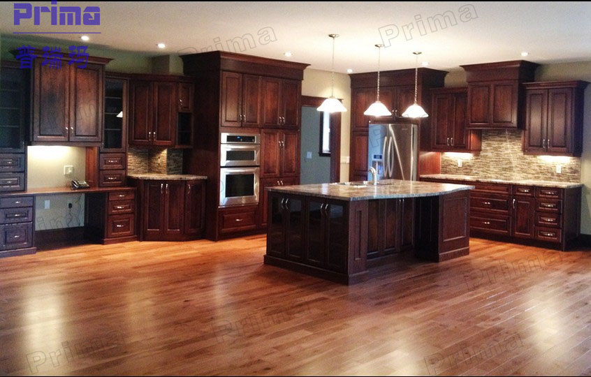 Residential Cheap Kitchen Cabinets, Solid Wood Kitchen Cabinets Design