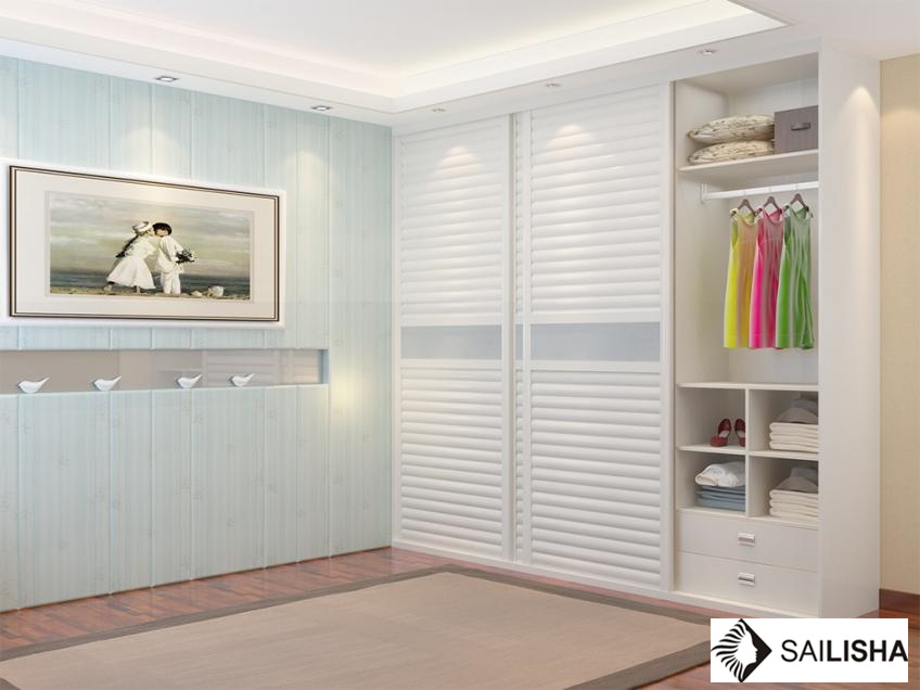 Modern Spain Home Bedroom Hotel Furniture Wood Closets Wardrobe