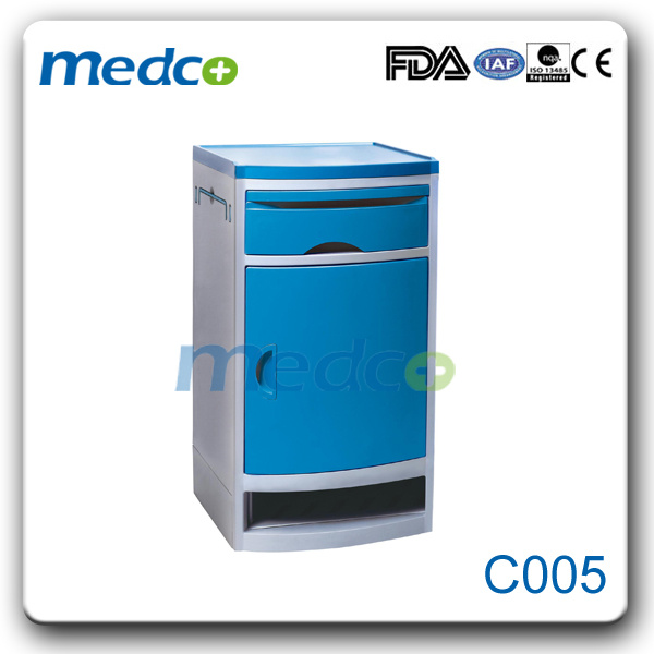 ABS Blue Hospital Bedside Cabinet