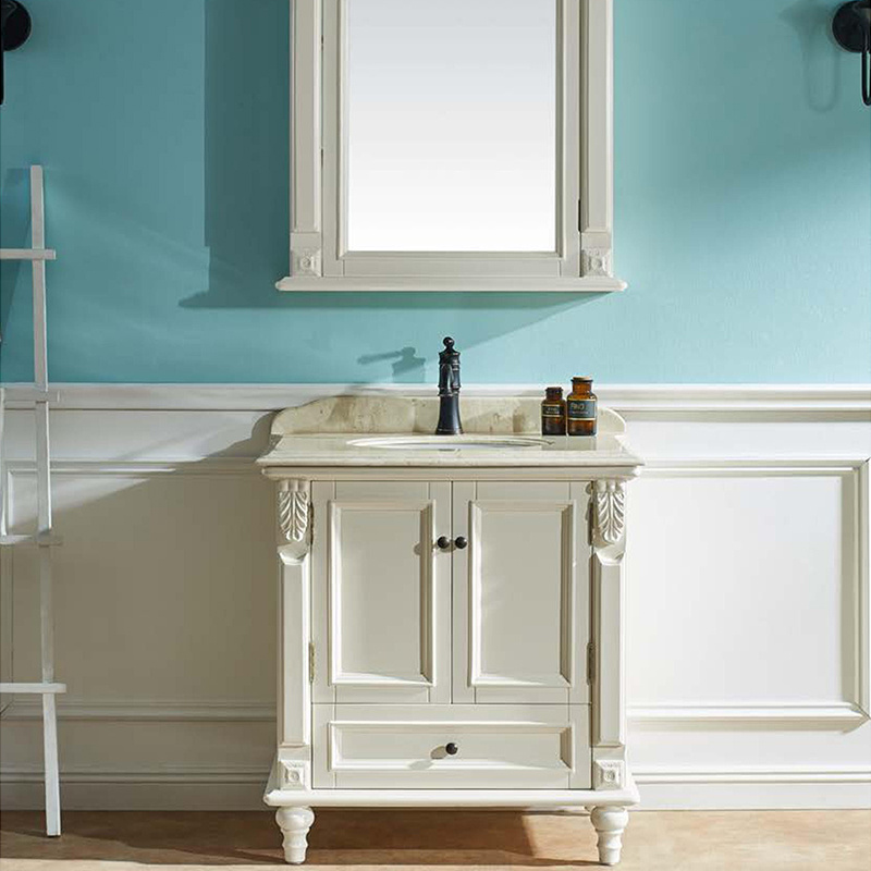 China Cabinet Manufacturer Bathroom Vanity Cabinet with Tops (GSP14-031)