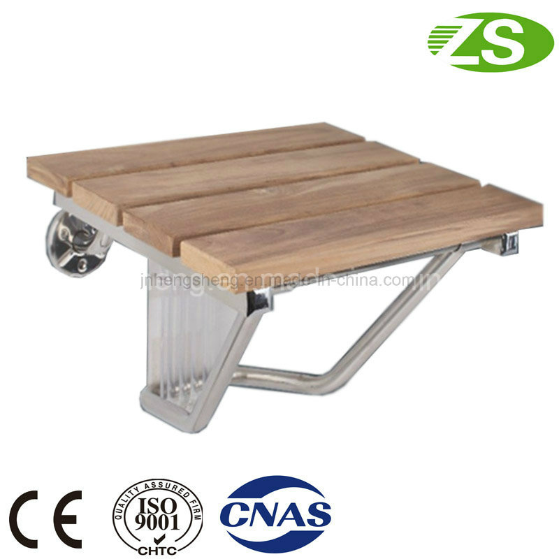 Medical Equipment Anti-Bacterial Plastic Nylon Wood Shower Seat