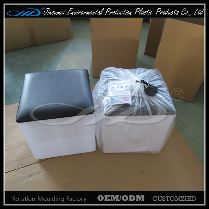 LLDPE Bar Stool Inlluminated Furniture for Nightclub Bar