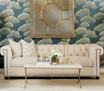 Luxury Neoclassic Antique Leather Sofa