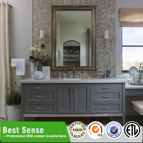Great Craftsmanship High-End Solid Wood Bathroom Furniture