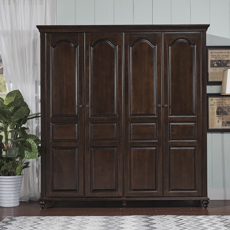 Antique Design Bedroom Furniture Wooden Wardrobe (GSP9-019)
