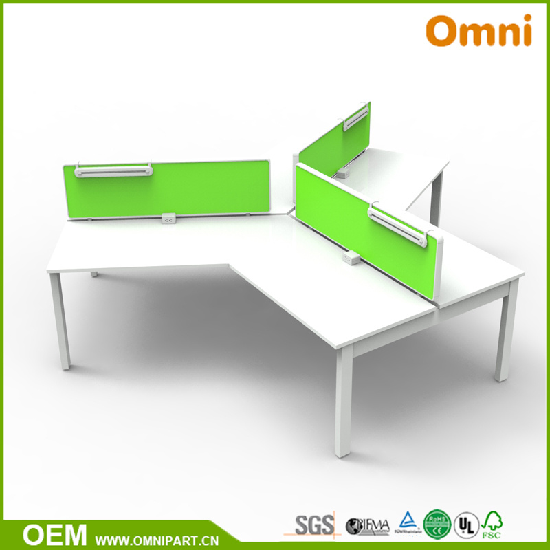 Magick Series 120 Degree Office Table for Three Person