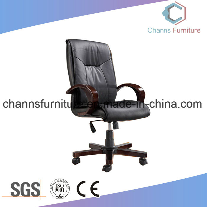 High Quality Luxury Wooden Base Office Executive Boss Revolving Chair
