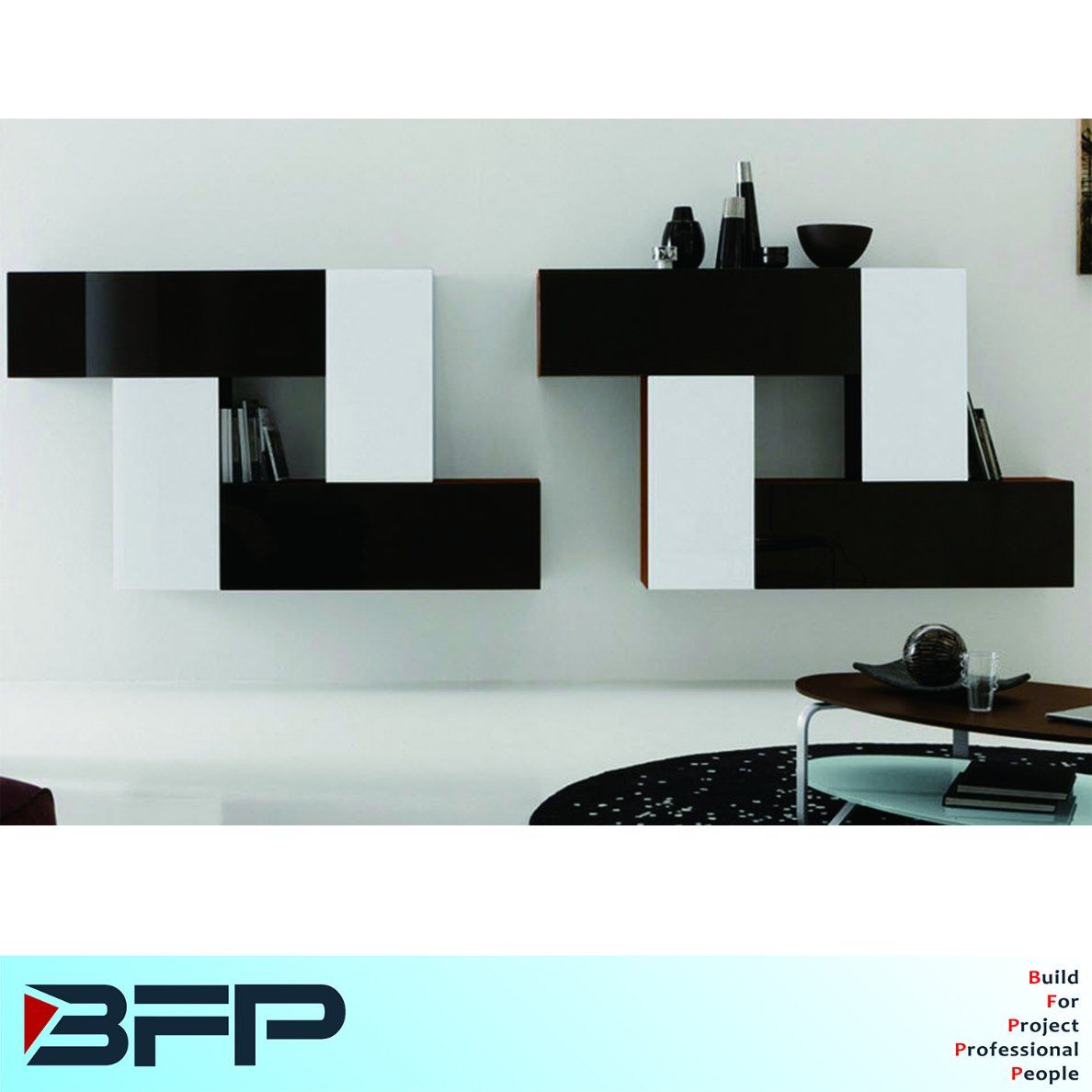 Hot Selling Custom Modern Bookcase Bookshelf Living Room Furniture
