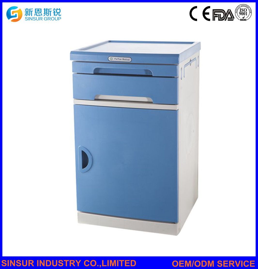High Quality ABS Hospital Ward Hospital Bedside Cabinet