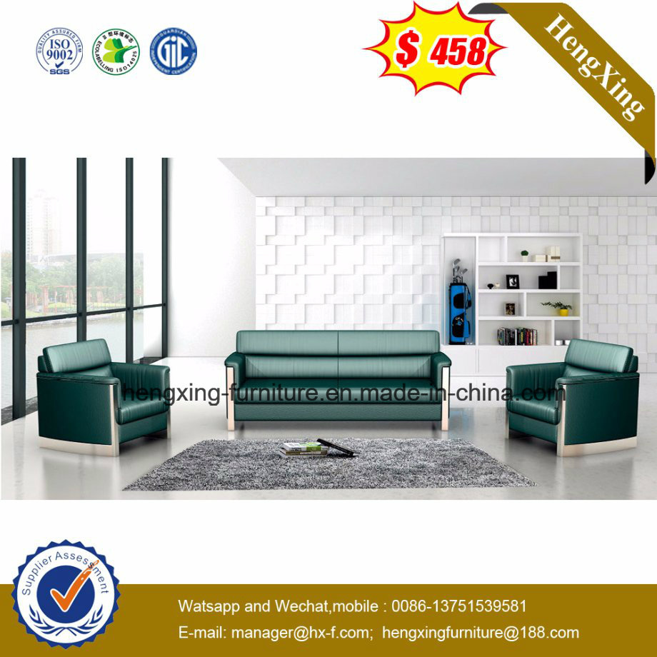 Reddish Brown Office Sofa with Match Coffee Table (HX-CS020)