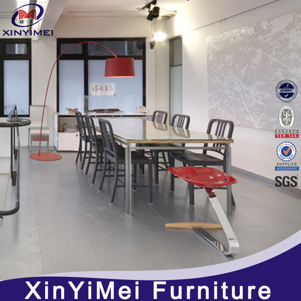 Commercial Restaurant Outdoor Iron Dining Navy Chair