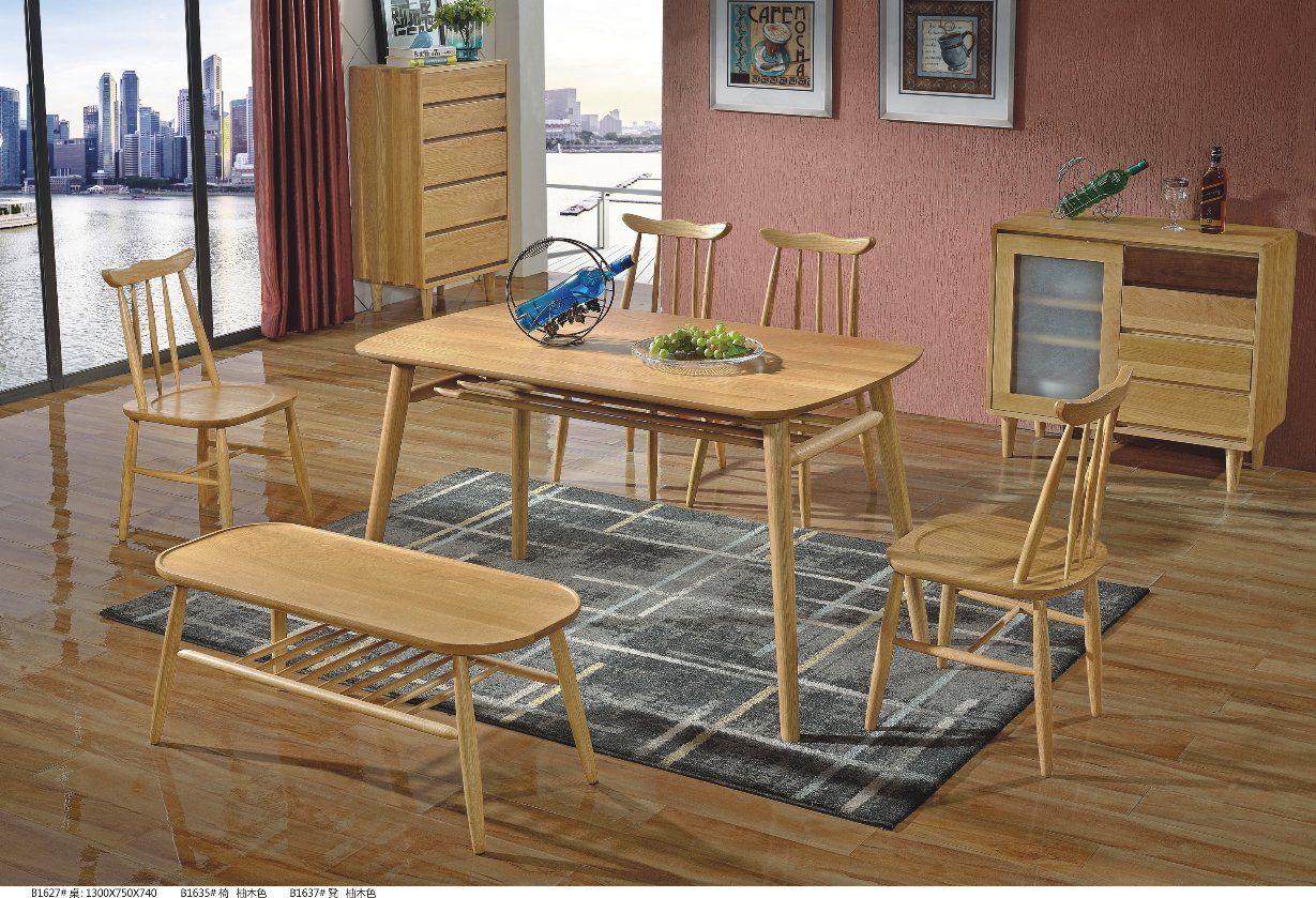 Casual Outdoor Double Wooden Table