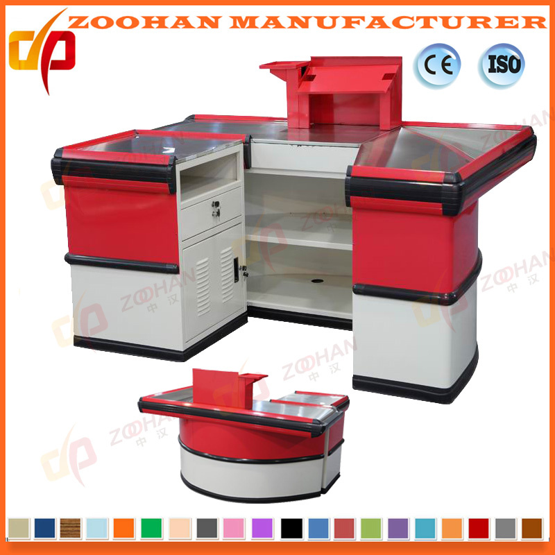 Supermarket Shop Metal Checkout Counter Cash Table (ZHc62)