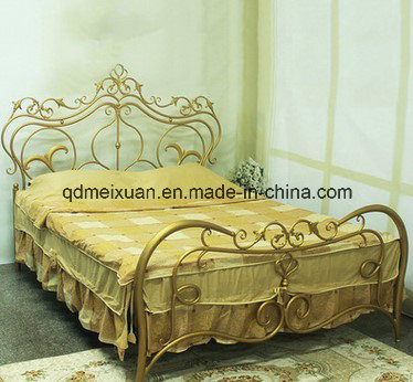 European Style Bedroom Home Single Double Metal Bed Private Ordering, Wrought Iron Princess Lace Art Double Bed (M-X3360)