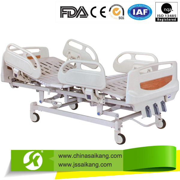 3 Cranks Manual Hospital Bed with ABS Railing (CE/FDA)