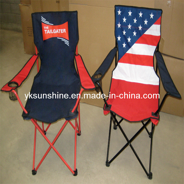 Folding Flag Camping Armrest Chair (XY-111)