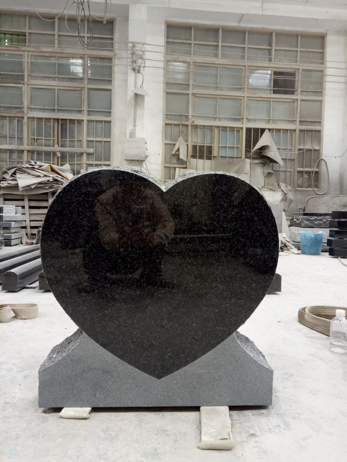 New Natural Absolute Black Gravestone Monument Stone Granite Tombstone