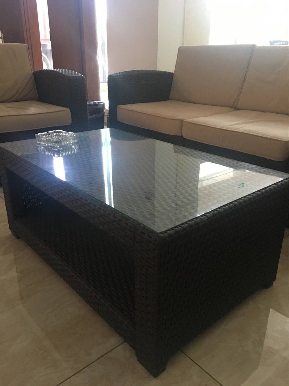 Plastic Rattan Sofa