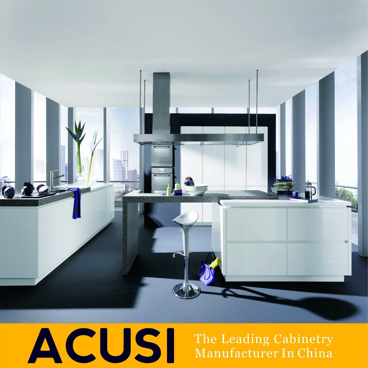 Wholesale New Design Island Style Lacquer Kitchen Cabinets (ACS2-L101)