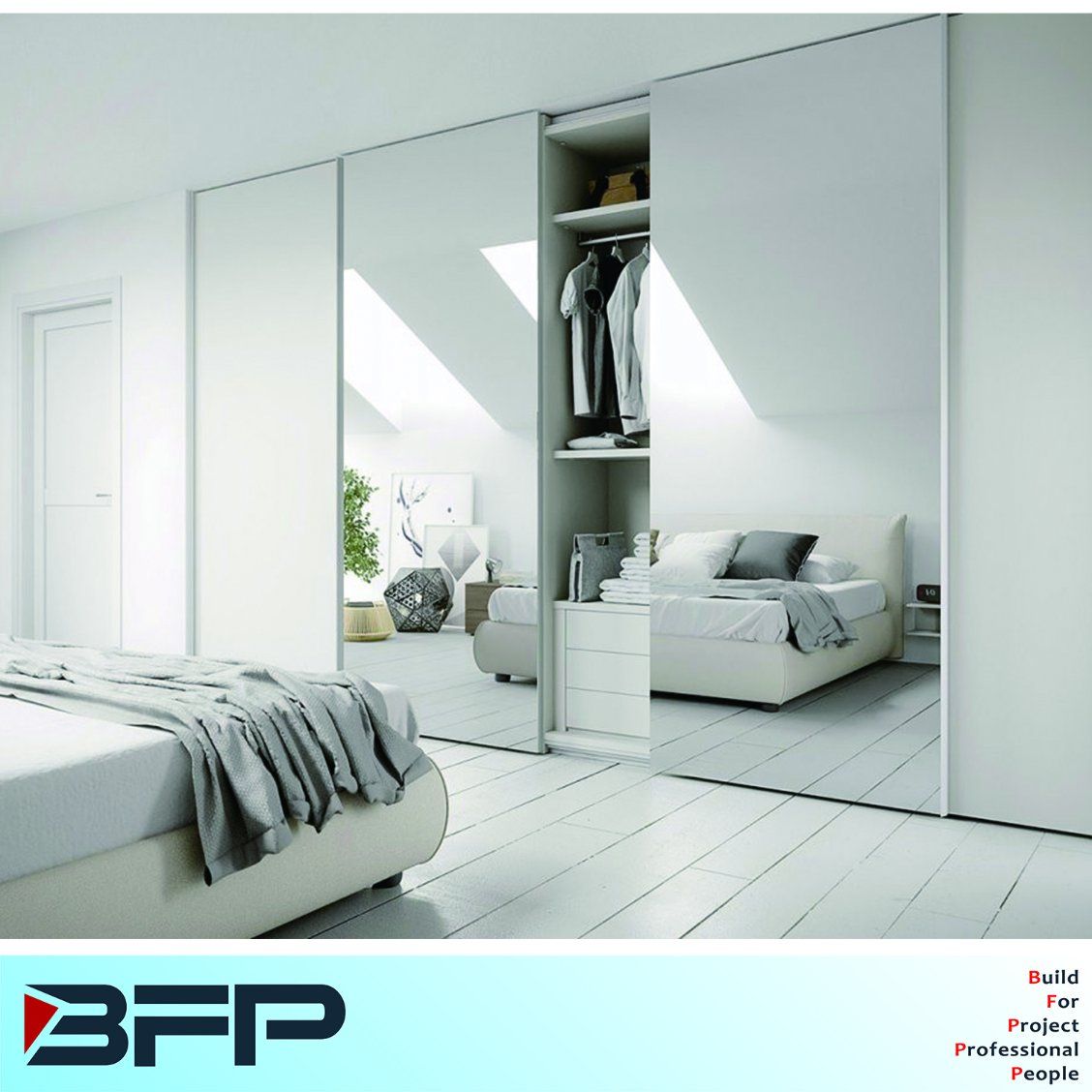 Mirrored Wardrobe Sliding Door