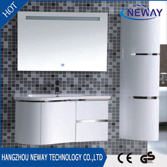 New PVC Single Basin Hand Painted Bathroom Cabinet
