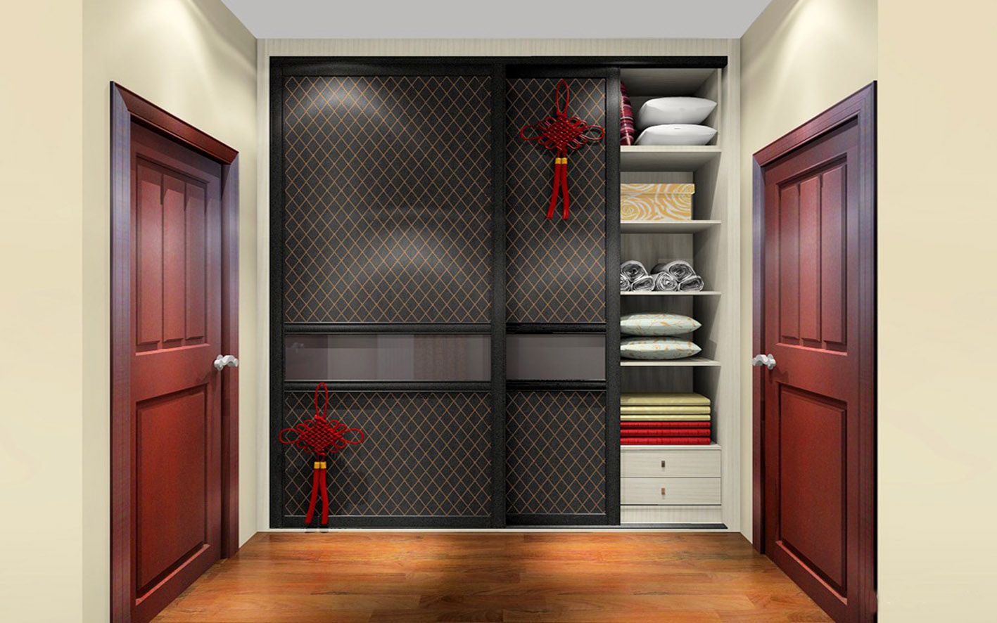 High Glossy Sliding Door Wardrobe (Zy-035)