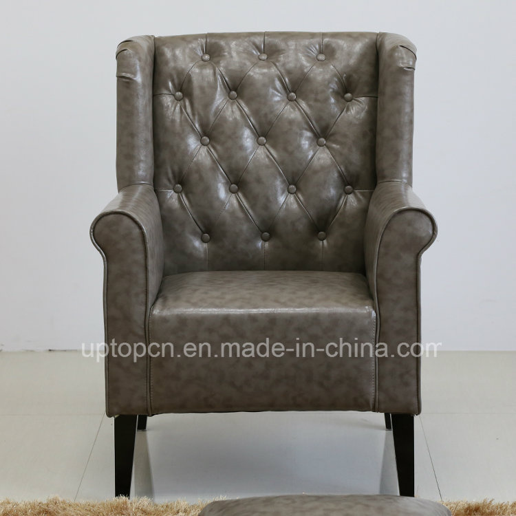 Commercial Hospitality Wood Leather Restaurant Chair with Arm (SP-HC549)